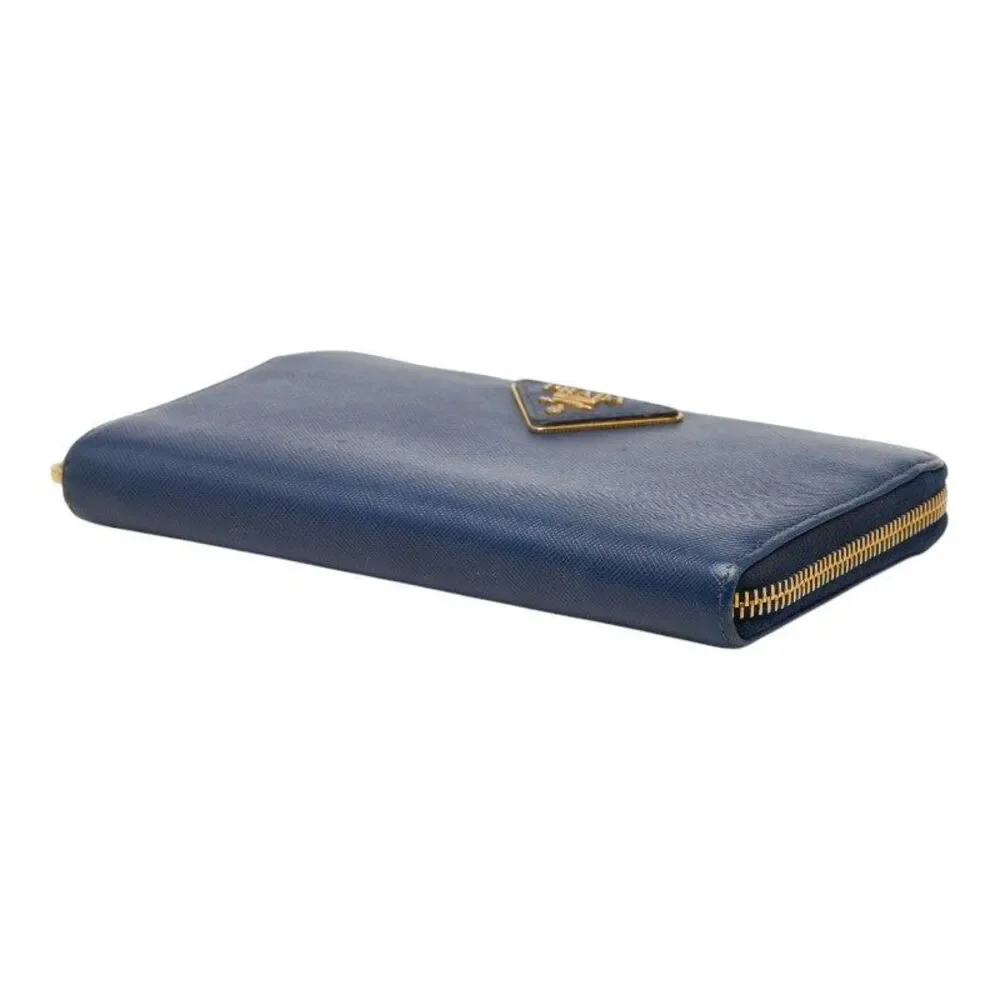 Prada Triangle Logo Plate Long Wallet 1M0506